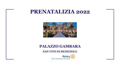 Prenatalizia 2022 - Palazzo Gambare